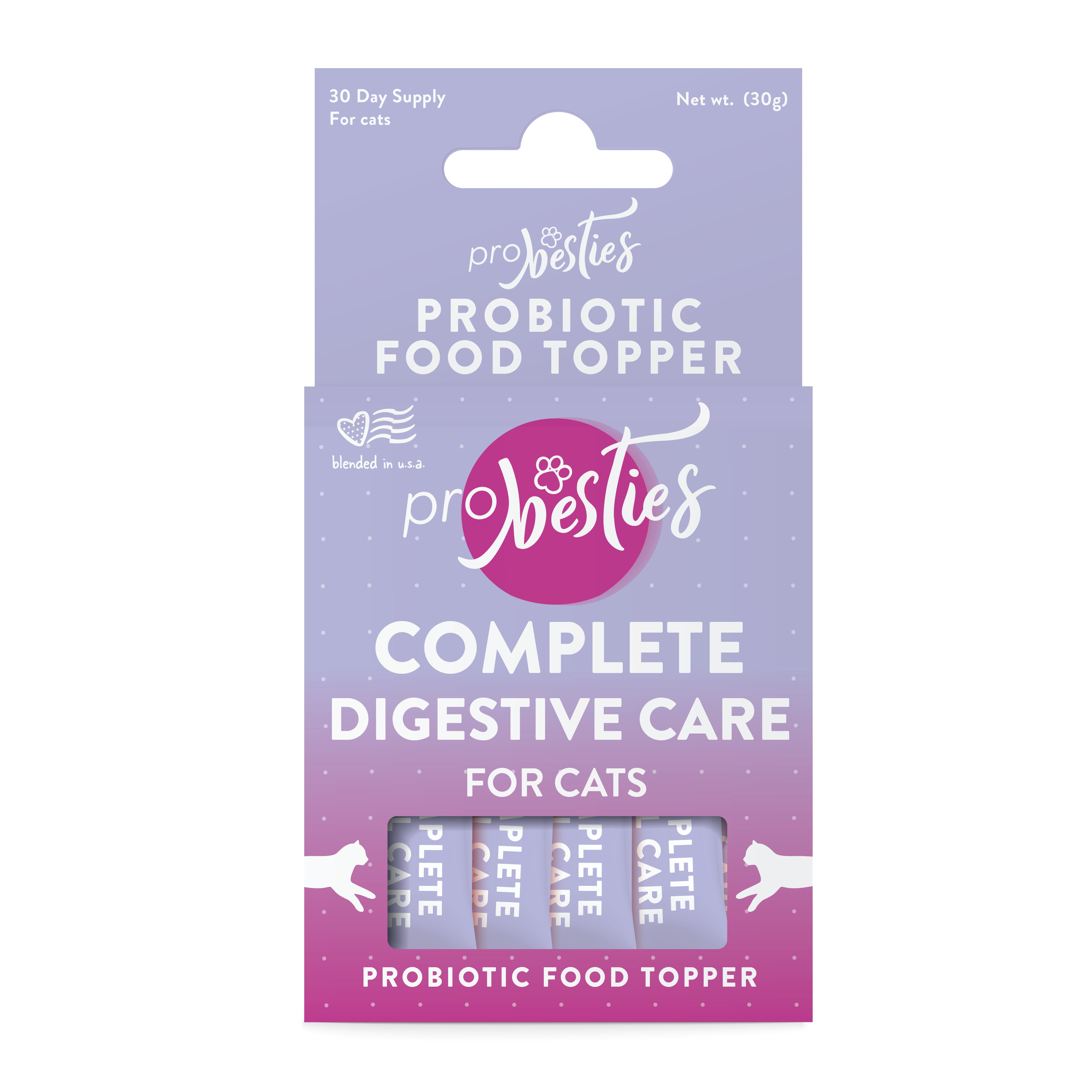 Probesties Complete Digestive Care Probiotic Food Topper For Cats